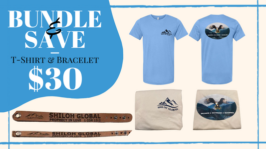 Bundle & Save: Shiloh Eagle T-Shirt & Leather Bracelet